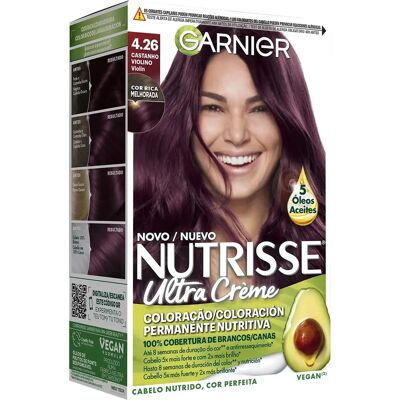 Garnier Nutrisse Model 4.26 - Permanent Hair Dye Garnier Nutrisse Model 4.26 - Permanent Hair Dye