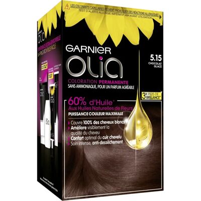 Garnier Olia Chocolat Glacé - Coloration Permanente - Sans Ammoniaque - Publicité Garnier Olia Chocolat Glacé - Coloration Permanente - Sans Ammoniaque - Publicité