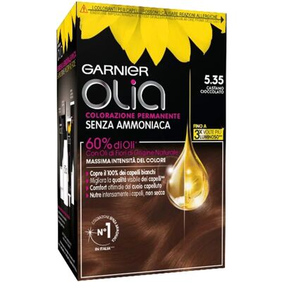 Garnier Olia 535 Coloration Cheveux Chocolat - Coloration capillaire - Publicité Garnier Olia 535 Coloration Cheveux Chocolat - Coloration capillaire - Publicité