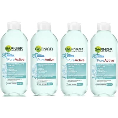 Garnier Garnier SkinActive Soluzione Micellare PureActive 400ml - Acqua Micellare per pelli grasse e sensibili Garnier Garnier SkinActive Soluzione Micellare PureActive 400ml - Acqua Micellare per pelli grasse e sensibili