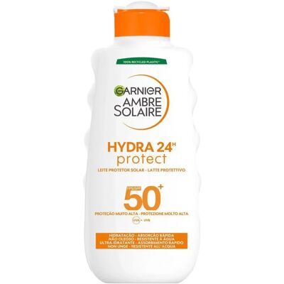 Garnier Ambre Solaire Hydra 24H SPF50+ Lait Corporel - Crème solaire - Publicité Garnier Ambre Solaire Hydra 24H SPF50+ Lait Corporel - Crème solaire - Publicité