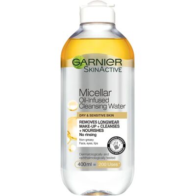 Garnier Micellar Oil-Infused Cleansing Water - 400ml Garnier Micellar Oil-Infused Cleansing Water - 400ml