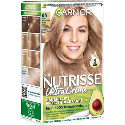 GARNIER - Nutrisse Cream - 8N Nude Natural Blonde - Haarfarbe GARNIER - Nutrisse Cream - 8N Nude Natural Blonde - Haarfarbe