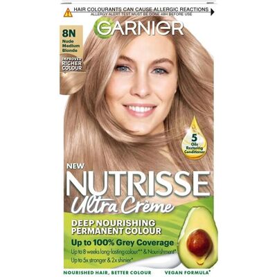 Garnier Nutrisse Brown Hair Dye Permanent - Up to 100% Grey Coverage Garnier Nutrisse Brown Hair Dye Permanent - Up to 100% Grey Coverage