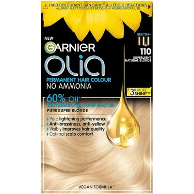 Garnier Olia 110 Blond Très Clair Sans Ammoniaque - Coloration Permanente - Publicité Garnier Olia 110 Blond Très Clair Sans Ammoniaque - Coloration Permanente - Publicité