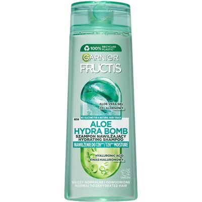 Garnier Fructis Aloe Hydra Bomb feuchtigkeitsspendendes Shampoo - 400ml - Tiefe Hydratation & Glanz Garnier Fructis Aloe Hydra Bomb feuchtigkeitsspendendes Shampoo - 400ml - Tiefe Hydratation & Glanz