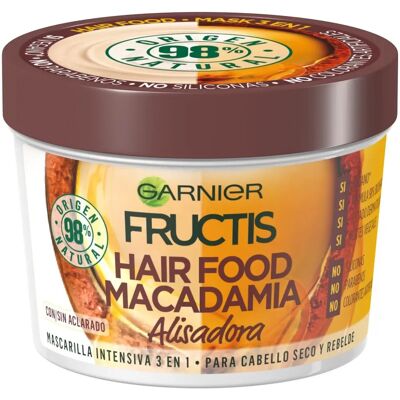 Garnier Nourishing Macadamia Hair Mask - Hair Food Smoothing - 390ml Garnier Nourishing Macadamia Hair Mask - Hair Food Smoothing - 390ml