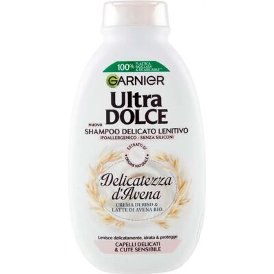 Shampoo avena delicata Garnier Ultra Dolce - Cura sensibile dei capelli Shampoo avena delicata Garnier Ultra Dolce - Cura sensibile dei capelli