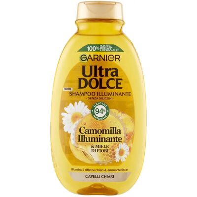 Shampoo Garnier Ultra Dolce Camomilla & Miele - Cura dei capelli Shampoo Garnier Ultra Dolce Camomilla & Miele - Cura dei capelli