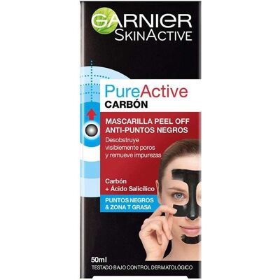 Garnier Pure Active Modell - Svart Aktiv Kol Peel-Off Mask - Ansiktsmask Garnier Pure Active Modell - Svart Aktiv Kol Peel-Off Mask - Ansiktsmask
