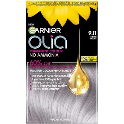 Garnier Olia Bold 9.11 Metallic Silver No Ammonia Hair Dye - Hair Dye Garnier Olia Bold 9.11 Metallic Silver No Ammonia Hair Dye - Hair Dye