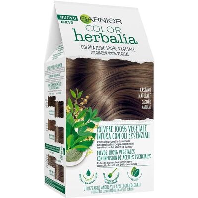 Color capillaire herbal châtain de Garnier - Teinture pour cheveux - Publicité Color capillaire herbal châtain de Garnier - Teinture pour cheveux - Publicité