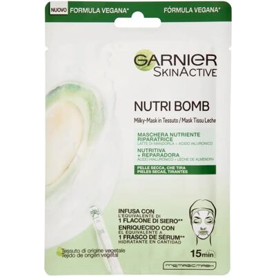 Garnier Nutri Bomb Maschera Viso - Idratante, Vegana, Per Tutti i Tipi di Pelle Garnier Nutri Bomb Maschera Viso - Idratante, Vegana, Per Tutti i Tipi di Pelle