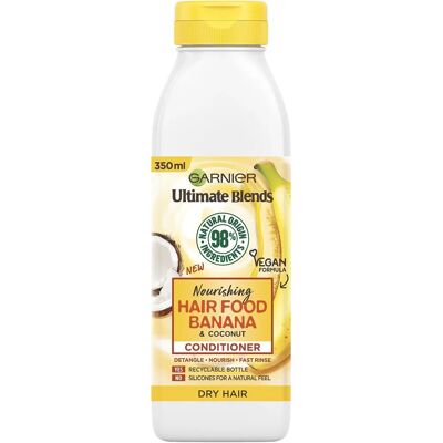 Garnier - Après-Shampooing Banane & Noix de Coco - Nourriture Cheveux Végane - Publicité Garnier - Après-Shampooing Banane & Noix de Coco - Nourriture Cheveux Végane - Publicité