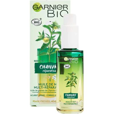 Óleo Noturno Multi-Reparador Bio da Garnier - Óleo facial Óleo Noturno Multi-Reparador Bio da Garnier - Óleo facial