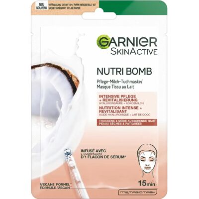 Vyživující obličejová maska Garnier Nutri Bomb - 28g Péče o pleť Vyživující obličejová maska Garnier Nutri Bomb - 28g Péče o pleť