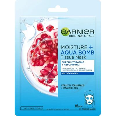 Garnier Hydrating Pomegranate Hyaluronic Acid Face Mask - Face Mask Garnier Hydrating Pomegranate Hyaluronic Acid Face Mask - Face Mask