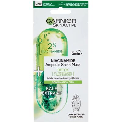 Garnier Niacinamide Kale Sheet Mask - Facial Mask Garnier Niacinamide Kale Sheet Mask - Facial Mask