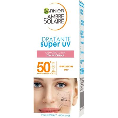 Garnier Ambre Solaire SPF50+ Crème Visage Hydratante - Crème Visage - Publicité Garnier Ambre Solaire SPF50+ Crème Visage Hydratante - Crème Visage - Publicité