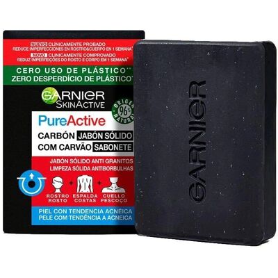 Garnier Skinactive Sabonete Sólido Purificante com Carvão Ativado - 100 g Garnier Skinactive Sabonete Sólido Purificante com Carvão Ativado - 100 g