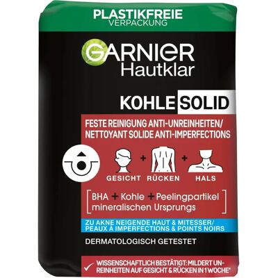 Garnier Modèle - Nettoyant Solide Vegan au Charbon et à l'Acide Salicylique - Nettoyant visage Garnier Modèle - Nettoyant Solide Vegan au Charbon et à l'Acide Salicylique - Nettoyant visage