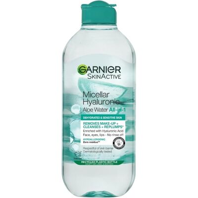 Garnier Hyaluron Aloe Mizellenwasser - Für sensible Haut - Reinigungswasser Garnier Hyaluron Aloe Mizellenwasser - Für sensible Haut - Reinigungswasser