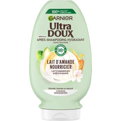 Garnier - Après-Shampoing Lait d'Amande Bio - 200ml - Publicité Garnier - Après-Shampoing Lait d'Amande Bio - 200ml - Publicité