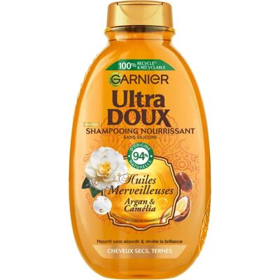 Garnier Ultra Doux shampoo nutritif - Shampoo - Publicité Garnier Ultra Doux shampoo nutritif - Shampoo - Publicité