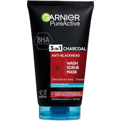Garnier - Pure Active 3in1 Charcoal - Oily skin - Pores - Face mask Garnier - Pure Active 3in1 Charcoal - Oily skin - Pores - Face mask