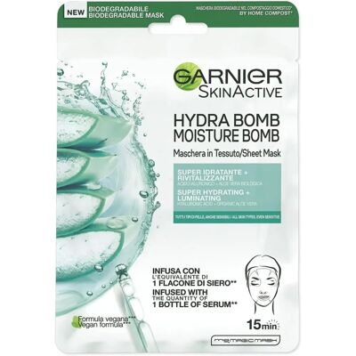 Garnier Kosteuttava Kasvonaamio - Kaikki Ihotyypit - Hyaluronihappo & Aloe Vera Garnier Kosteuttava Kasvonaamio - Kaikki Ihotyypit - Hyaluronihappo & Aloe Vera