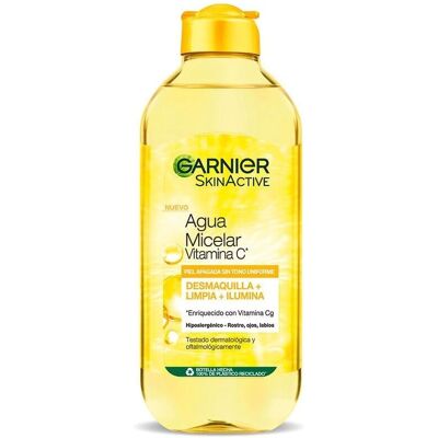 Acqua Micellare Vitamina C Garnier Skinactive - 400ml per tutti i tipi di pelle Acqua Micellare Vitamina C Garnier Skinactive - 400ml per tutti i tipi di pelle