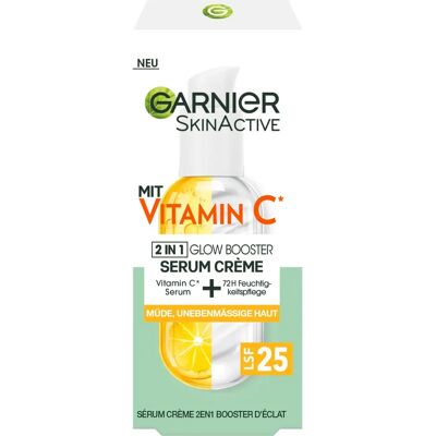 GARNIER Skin Active Serum Creme Vitamin C Glow SPF 25 GARNIER Skin Active Serum Creme Vitamin C Glow SPF 25
