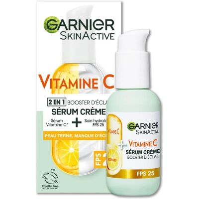 Garnier Vitamin C Serum Creme - Feuchtigkeit & Aufhellung SPF 25 Garnier Vitamin C Serum Creme - Feuchtigkeit & Aufhellung SPF 25