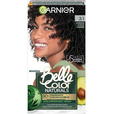 Garnier Belle Color Naturals No 3.11 Châtain Cendré - Coloration Capillaire - Publicité Garnier Belle Color Naturals No 3.11 Châtain Cendré - Coloration Capillaire - Publicité