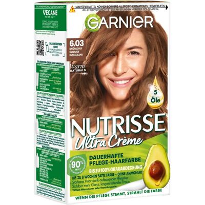 GARNIER Ciemny Blond Nutrisse Ultra Cream - Farba do włosów GARNIER Ciemny Blond Nutrisse Ultra Cream - Farba do włosów