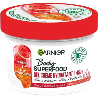 Garnier Gel Hydratant à la Pastèque et Acide Hyaluronique - Gel Crème - Publicité Garnier Gel Hydratant à la Pastèque et Acide Hyaluronique - Gel Crème - Publicité
