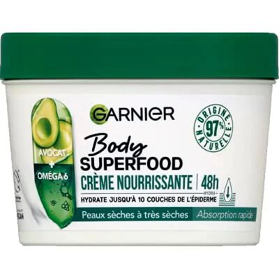 Crème nourrissante corps avocat omega 6 Garnier - Publicité Crème nourrissante corps avocat omega 6 Garnier - Publicité
