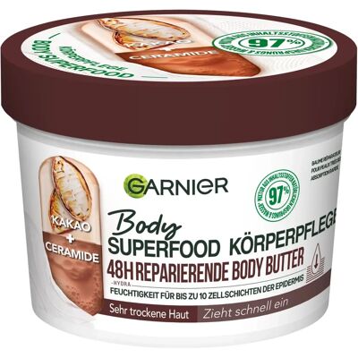 Garnier Beurre de Cacao - Soin Corporel Réparateur - Publicité Garnier Beurre de Cacao - Soin Corporel Réparateur - Publicité