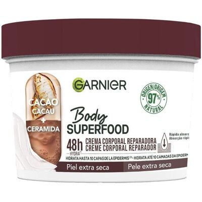 Crème Corporelle Réparatrice au Cacao Garnier - 380ml - Publicité Crème Corporelle Réparatrice au Cacao Garnier - 380ml - Publicité