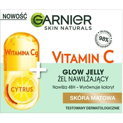 Garnier Skin Naturals Vitamin C Glow Jelly Feuchtigkeitsspendendes Gesichtsgel - Gesichtsgel Garnier Skin Naturals Vitamin C Glow Jelly Feuchtigkeitsspendendes Gesichtsgel - Gesichtsgel