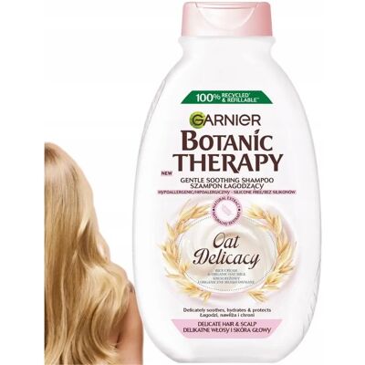 Garnier Owsiany Delikatny łagodzący hypoalergiczny szampon - Szampon Garnier Owsiany Delikatny łagodzący hypoalergiczny szampon - Szampon