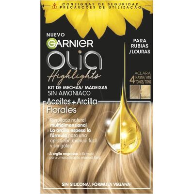Destacados Rubio 3 U de Garnier Olia - Kit de coloración capilar Destacados Rubio 3 U de Garnier Olia - Kit de coloración capilar