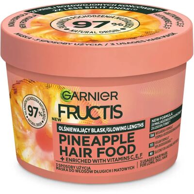 Maschera Capelli Ananas Garnier Fructis - Trattamento Nutriente - Maschera per Capelli Maschera Capelli Ananas Garnier Fructis - Trattamento Nutriente - Maschera per Capelli