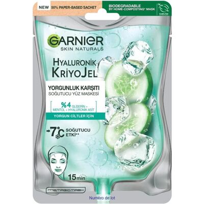 Garnier - Skin Naturals Hyaluronic Cryo Jelly Sheet Mask - For Women, 1 pc Garnier - Skin Naturals Hyaluronic Cryo Jelly Sheet Mask - For Women, 1 pc