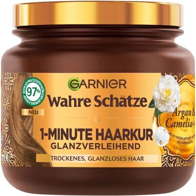 Garnier Arganöl Haarmaske - 340 ml - Nährende 1-Minuten Behandlung Garnier Arganöl Haarmaske - 340 ml - Nährende 1-Minuten Behandlung