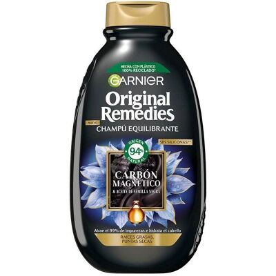 Shampoo al Carbone Magnetico Garnier - Equilibrante e Idratante - 250 ml Shampoo al Carbone Magnetico Garnier - Equilibrante e Idratante - 250 ml