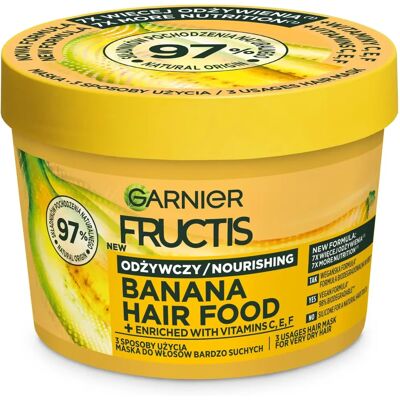 Garnier Fructis Banana Hair Food maschera nutriente per capelli molto secchi - 400ml Garnier Fructis Banana Hair Food maschera nutriente per capelli molto secchi - 400ml