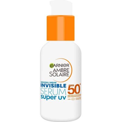 Garnier Ambre Solaire SPF50+ Sérum Invisible Ultra-Léger - Protection Solaire Garnier Ambre Solaire SPF50+ Sérum Invisible Ultra-Léger - Protection Solaire