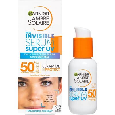 Garnier Super UV Invisible Serum SPF 50+ - Sonnenschutzserum Garnier Super UV Invisible Serum SPF 50+ - Sonnenschutzserum