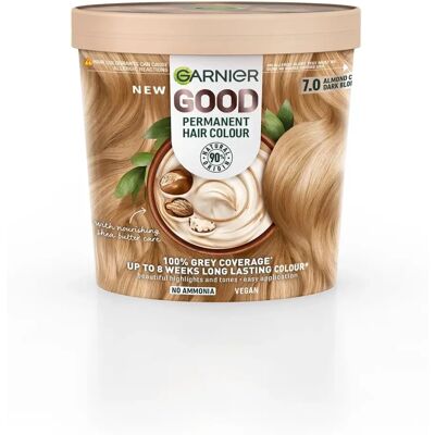 Garnier - Good Hair Colour 7.0 Almond Creme - Hair Colour Garnier - Good Hair Colour 7.0 Almond Creme - Hair Colour
